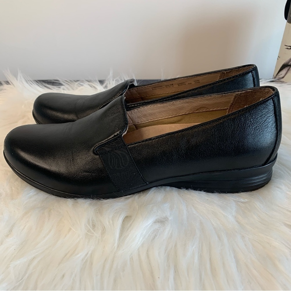 Dansko Women's Black Leather Shoes - Picture 3 of 9